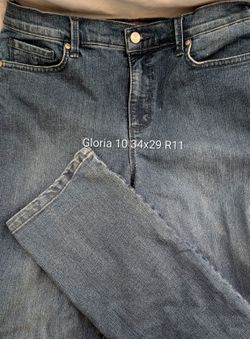 Womens Gloria Vanderbilt 10 Denim Blue Jeans 34x29 Rise 11. 71% Cotton, 27% Polyester, 2% Spandex