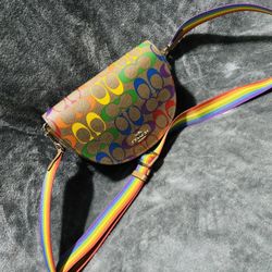 Rainbow Coach Crossbody