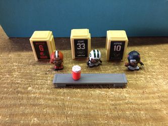 NFL locker room players.