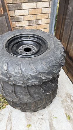 Four wheeler rims and tires