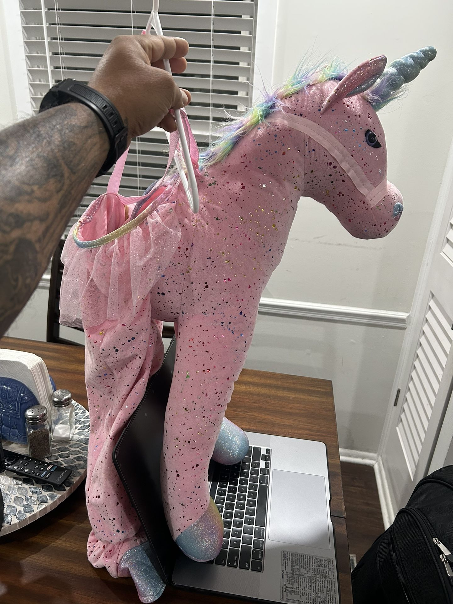 Unicorn Costume: WORN ONCE