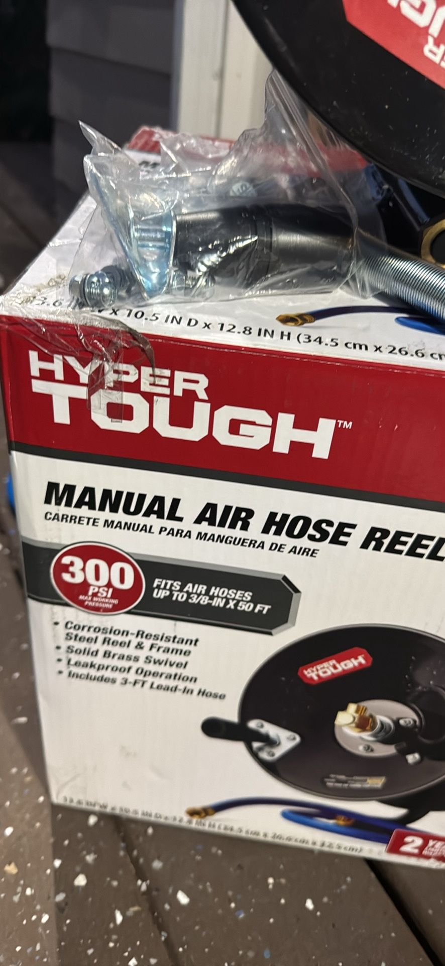Hyper Tough Manual Air Hose Reel 