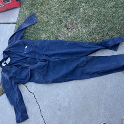 Flame resistant coverall suit