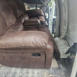 Set Of Two Recliner Couches