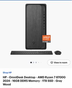 HP OmniDesk Desktop AMD Ryzen 7 8700G