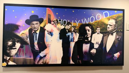 Two  Large Art acoustic art panels