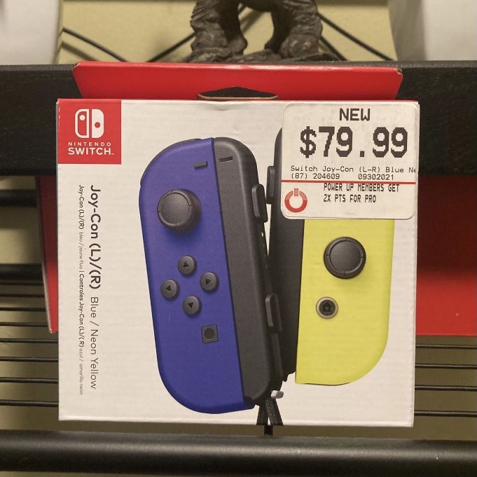 Nintendo Switch Joy-Con (L)/(R) Blue/ Neon Yellow {NEW}