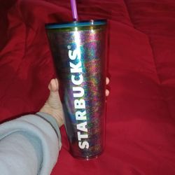 🩷  STARBUCKS TUMBLER ( RAINBOW ). 24OZ.. Still Available