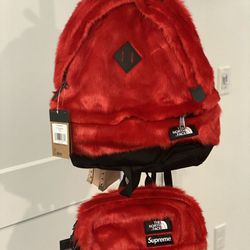 Supreme The North Face - Faux Fur Backpack And Waist Bag (Red) FW20 Fall  Winter for Sale in Las Vegas, NV - OfferUp