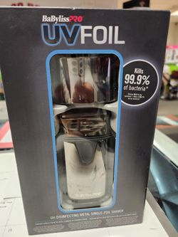 Babyliss Pro Matte Black Uv Disinfecting Single Foil Shaver