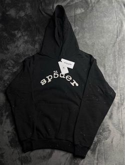 Sp5der Black Hoodie with Tags