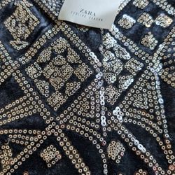 NEW Zara Sequined Shorts