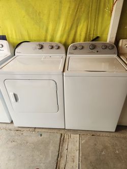 Whirlpool Set Washing Machine And Electric Dryer Good Conditions Works Well