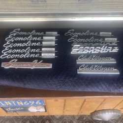 60s and 70s Ford Econoline van emblems.