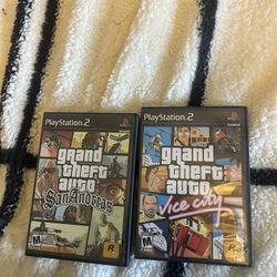 Grand Theft Auto San Andreas And Vice City PS2