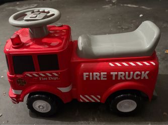 Fire truck ride-on toy