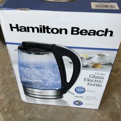 Hamilton Beach 1.7L Illuminated Glass Kettle