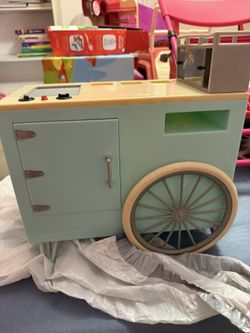 Doll And Barbie Kitchen And Ice Cream Truck