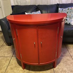 Red Accent Table
