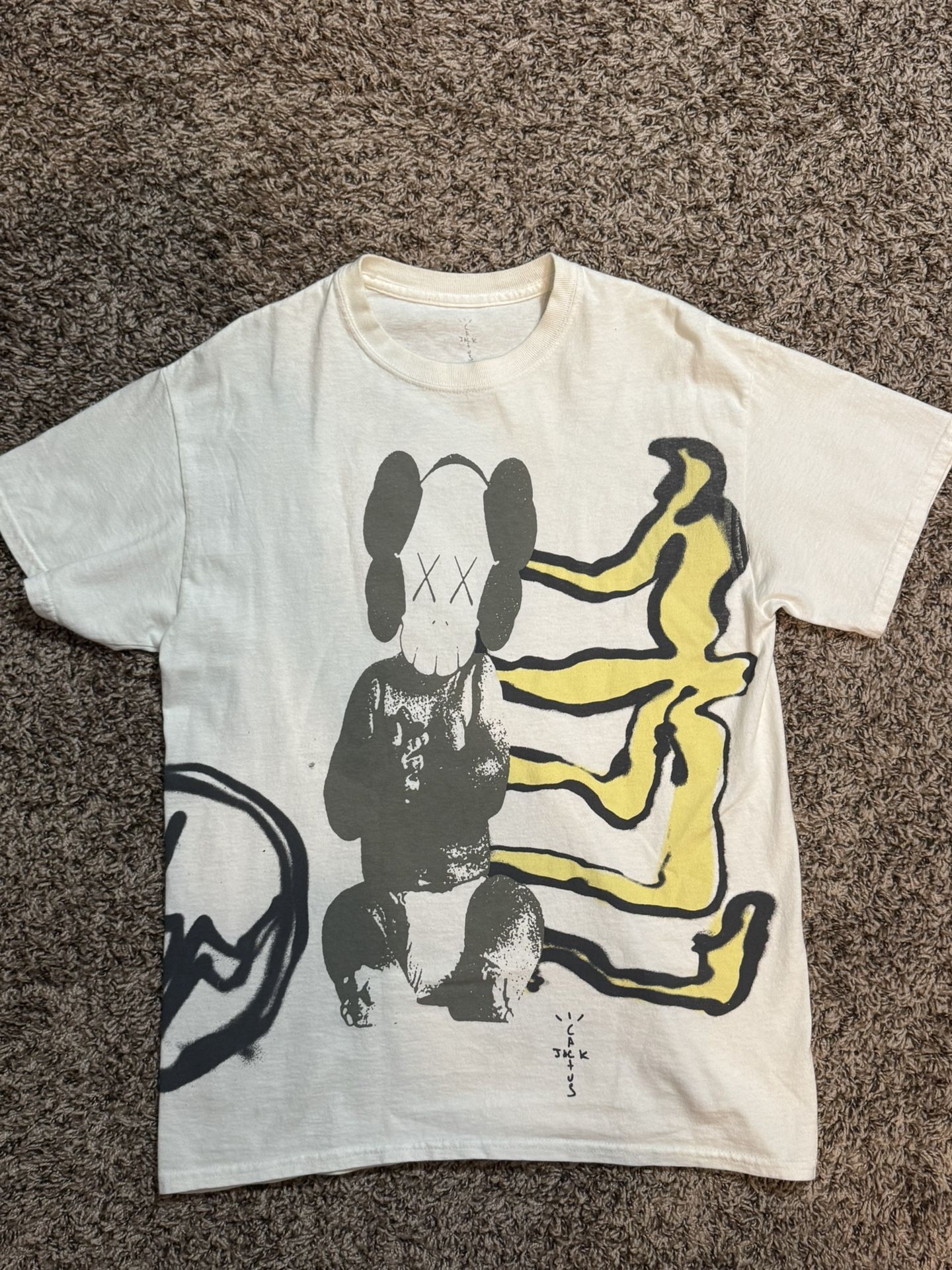 Travis Scott Kaws Fragment T-Shirt 'Vintage Wash' (Size S)