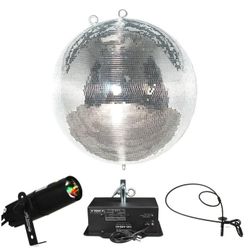 Eliminator EM30 30-inch Mirror Ball with Motor & Pinspot Light