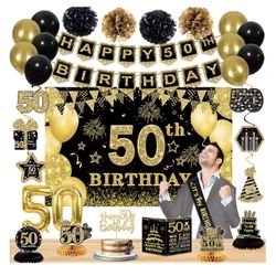 Brand New Sealed Package 50th Party Set 