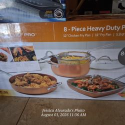 Copper Chef 8Pc Set