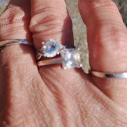 Sterling Silver Engagement Rings 