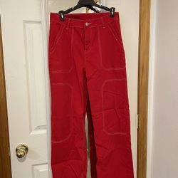 Red Cargo Pants