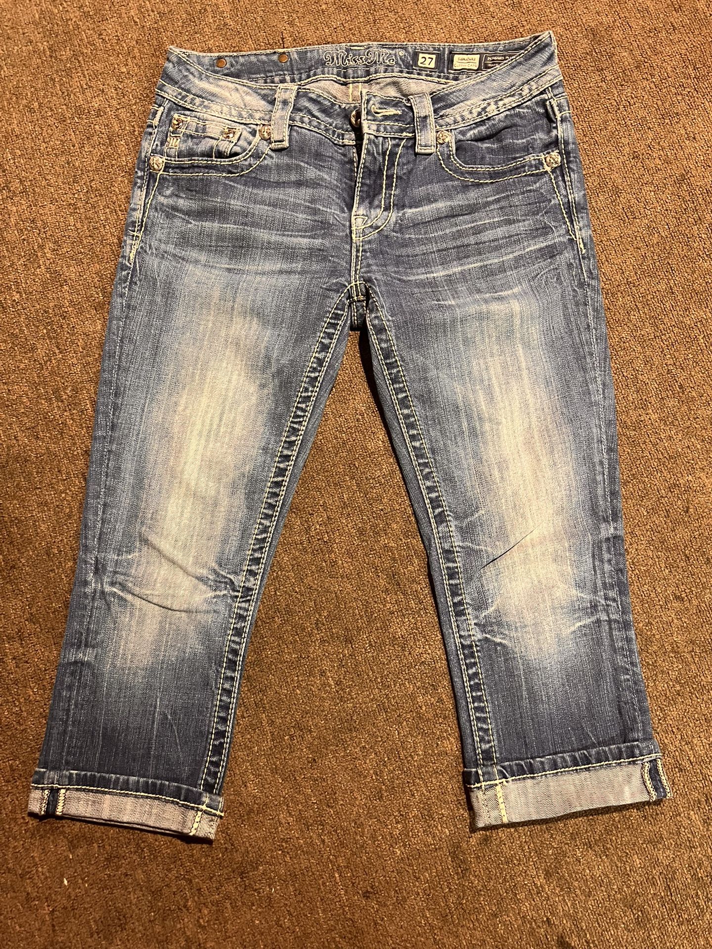 MissMe brand women's pants size 27 Cuffed Capri