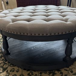 Brand New Tufted Coffee Table or Ottoman with Nailhead Trim