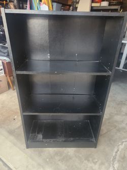 Black bookcase