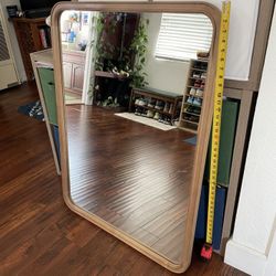 Large Wooden Mirror - New 30x40” OBO