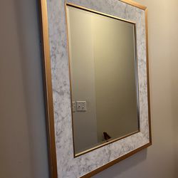 Gold And Marble Mirror