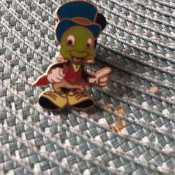 Jiminy cricket lapel pin from Disney