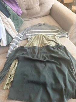 8 pcs longsleeves and a dress