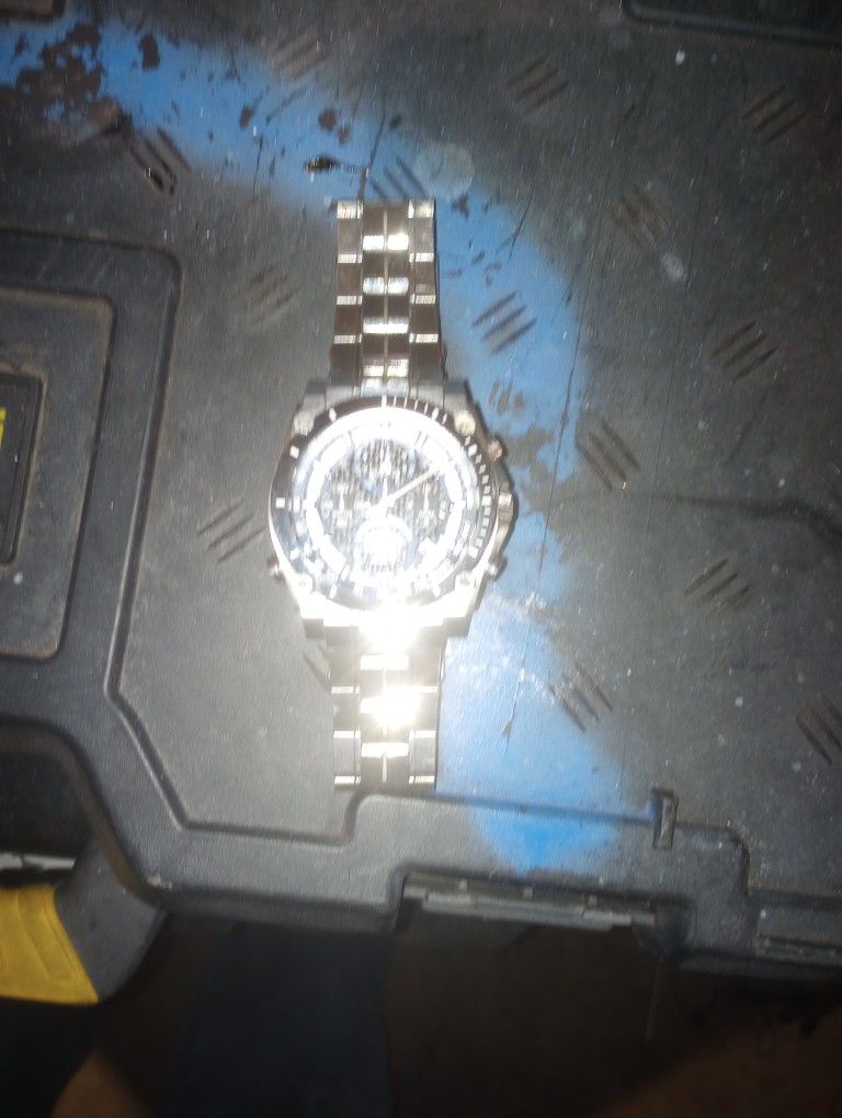 BULOVA Precisionist Chronograph Silver Stainless Steel Bracelet 