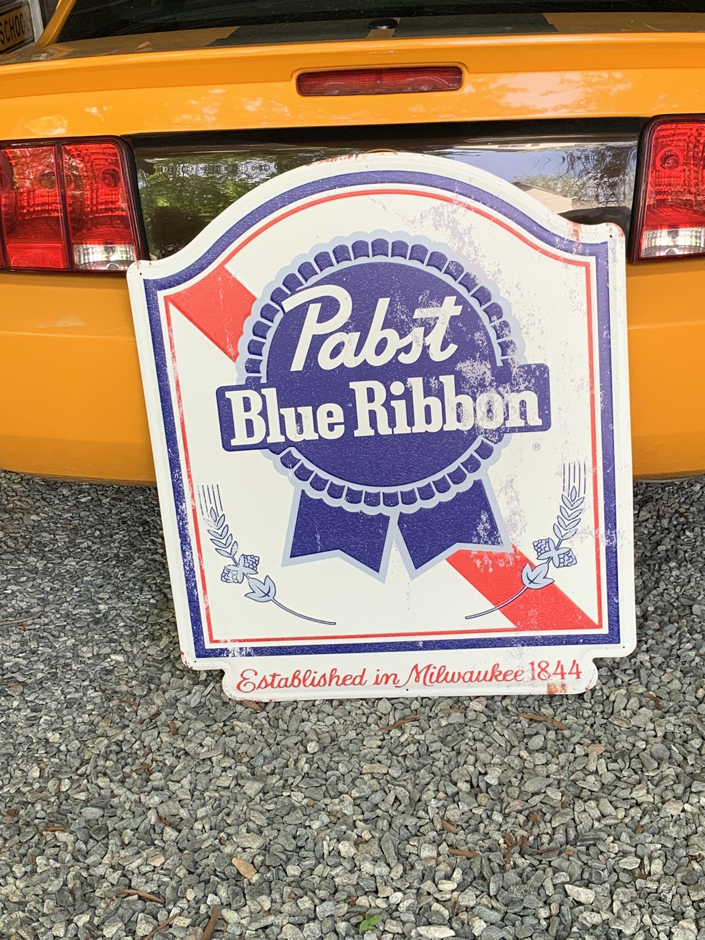 X-Large Pabst Blue Ribbon Sign