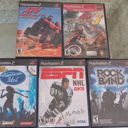 Sony PS2 lot of 5 Games , All Work As They Should 