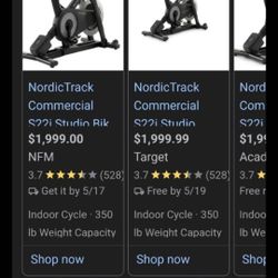 Nordic Track Exercise bike