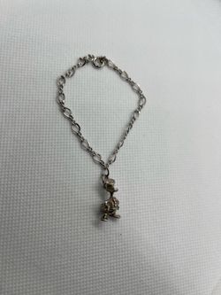 Disney Donald Duck sterling silver Charm Bracelet