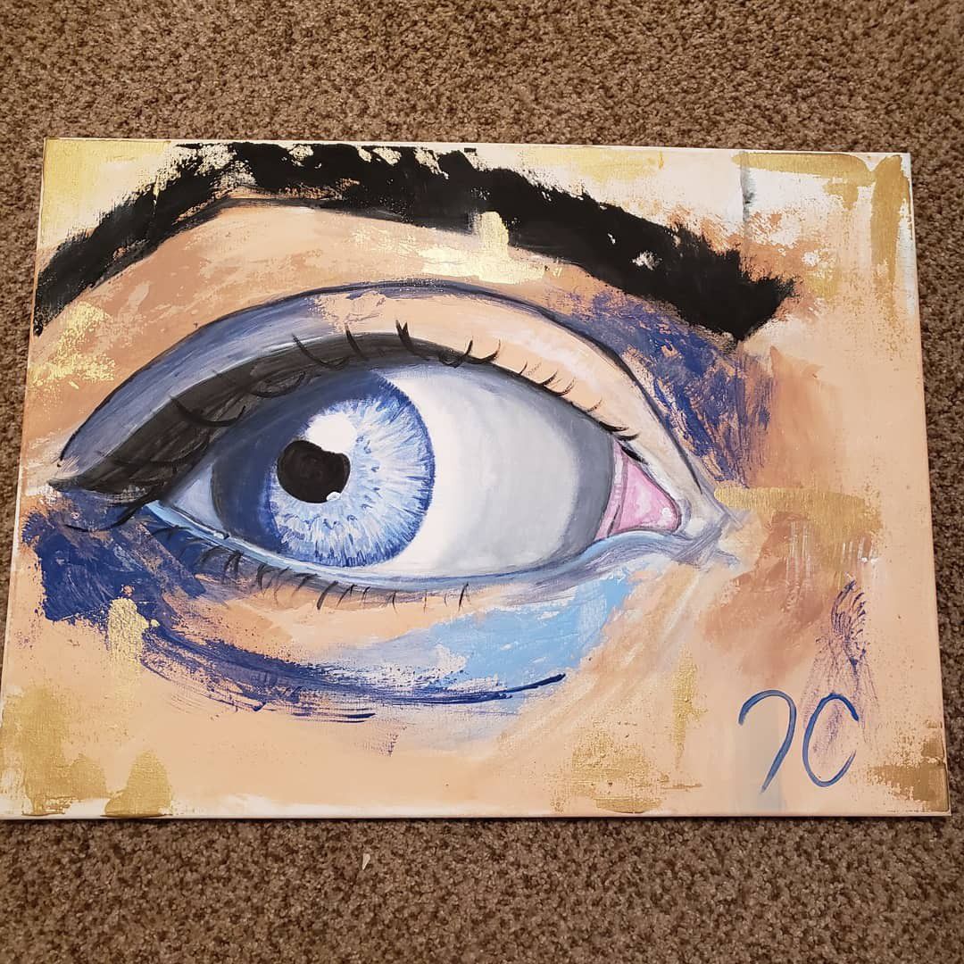 Blue eye painting