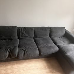 MUST BE PICKED UP ASAP THIS WEEK! Modern Dark Gray Sectional Sofa