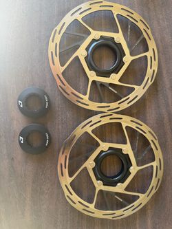 SRAM 160mm Paceline rotors and locking rings