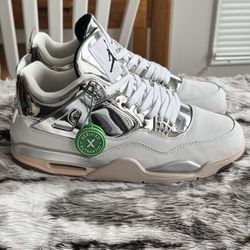Custom J Balvin x Air Jordan 4 Rayo Dominated by Chrome Elements