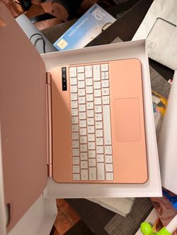 Keyboard cover rose gold