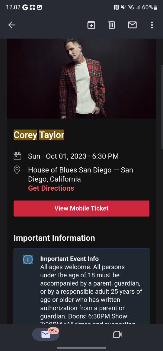 Corey Taylor  At The House Of Blues 