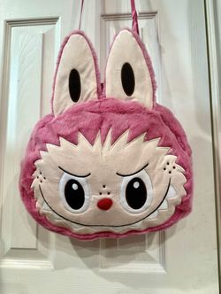 Large Pink Labubu Furry Purse