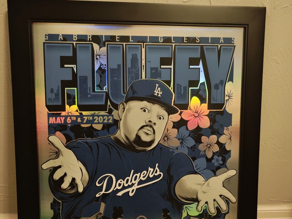 Gabriel “Fluffy” Iglesias Signed Dodger Stadium Holographic Poster Beckett #BH085411, Poster #211/300