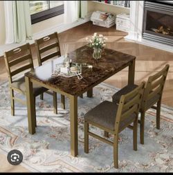 5 piece table and chairs set